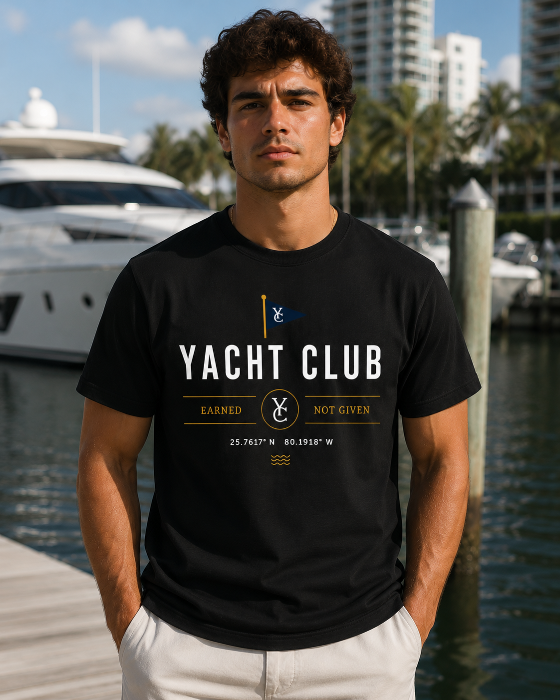 YACHT CLUB  heavyweight tee