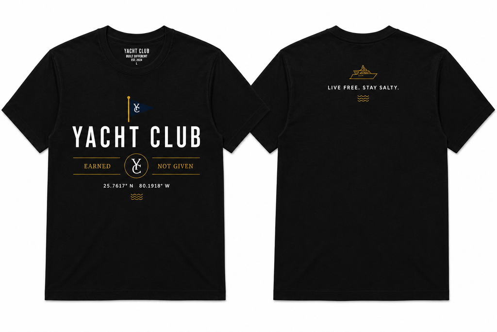 YACHT CLUB  heavyweight tee